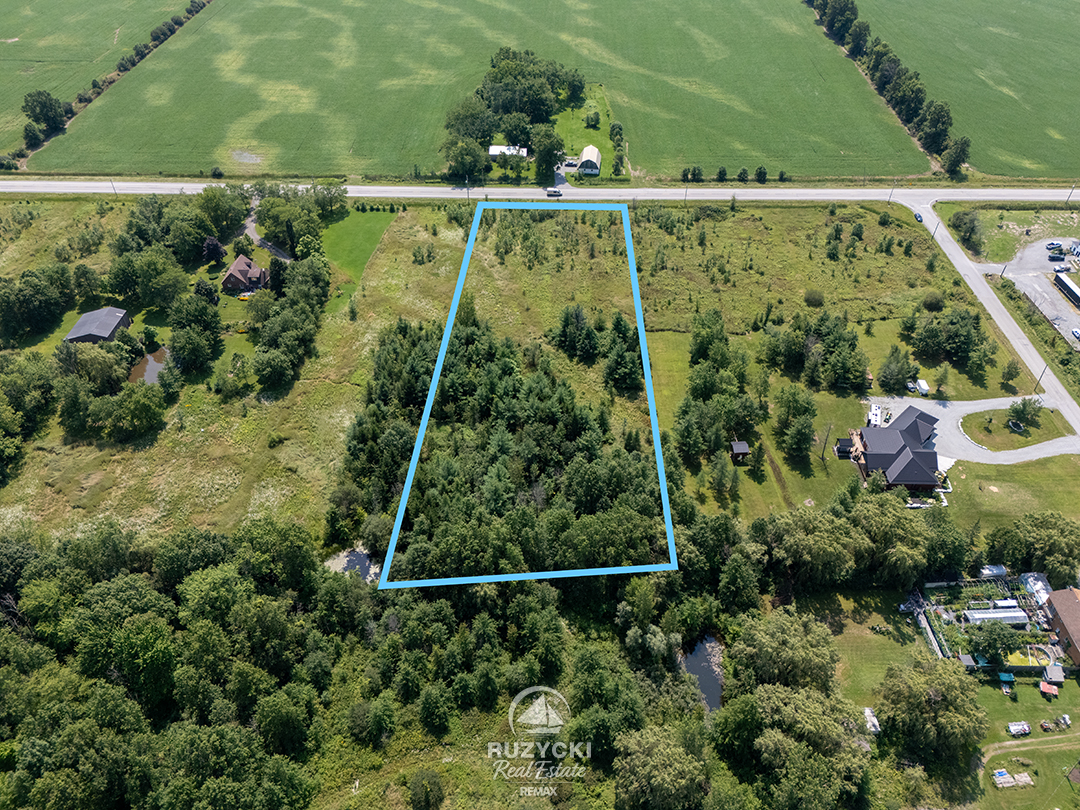 ns-forks-rd-wainfleet_05 aerial view of ns forks rd wainfleet vacant lot with approximate lot outlines