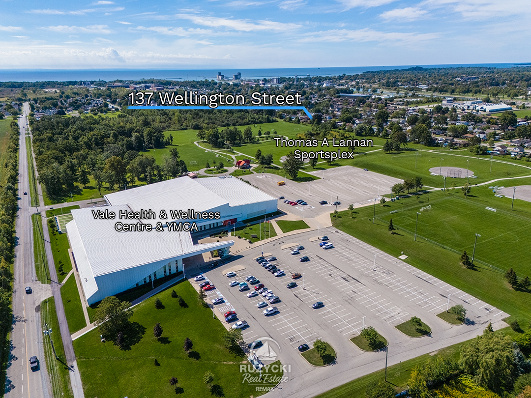 137-wellington-street-port-colborne_52 aerial view of vale health & wellness centre & ymca and thomas a lannan sportsplex
