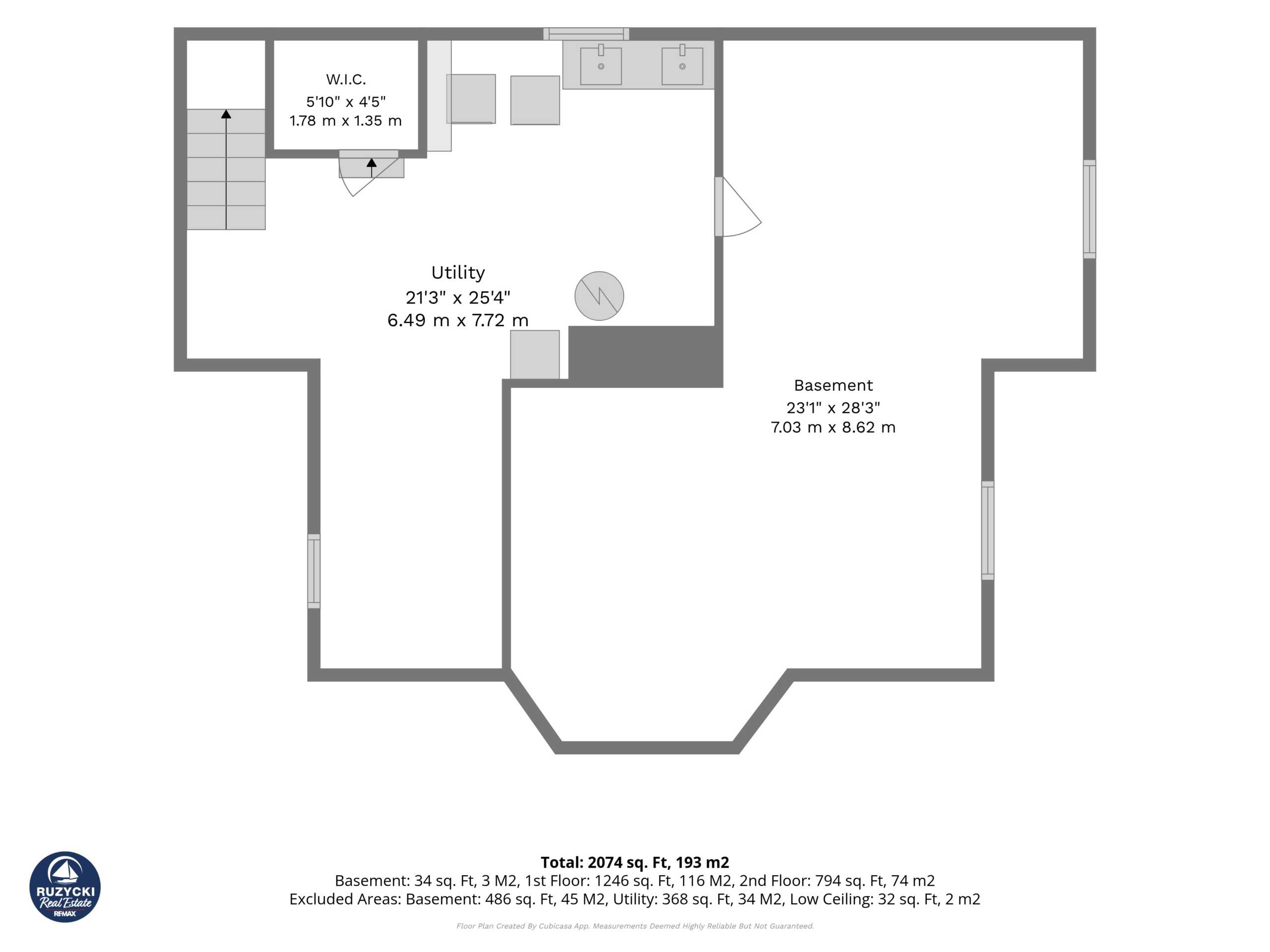1st_floor_344_clarence_street_port_colborne_with_dim basement floor plan of 344 clarence street