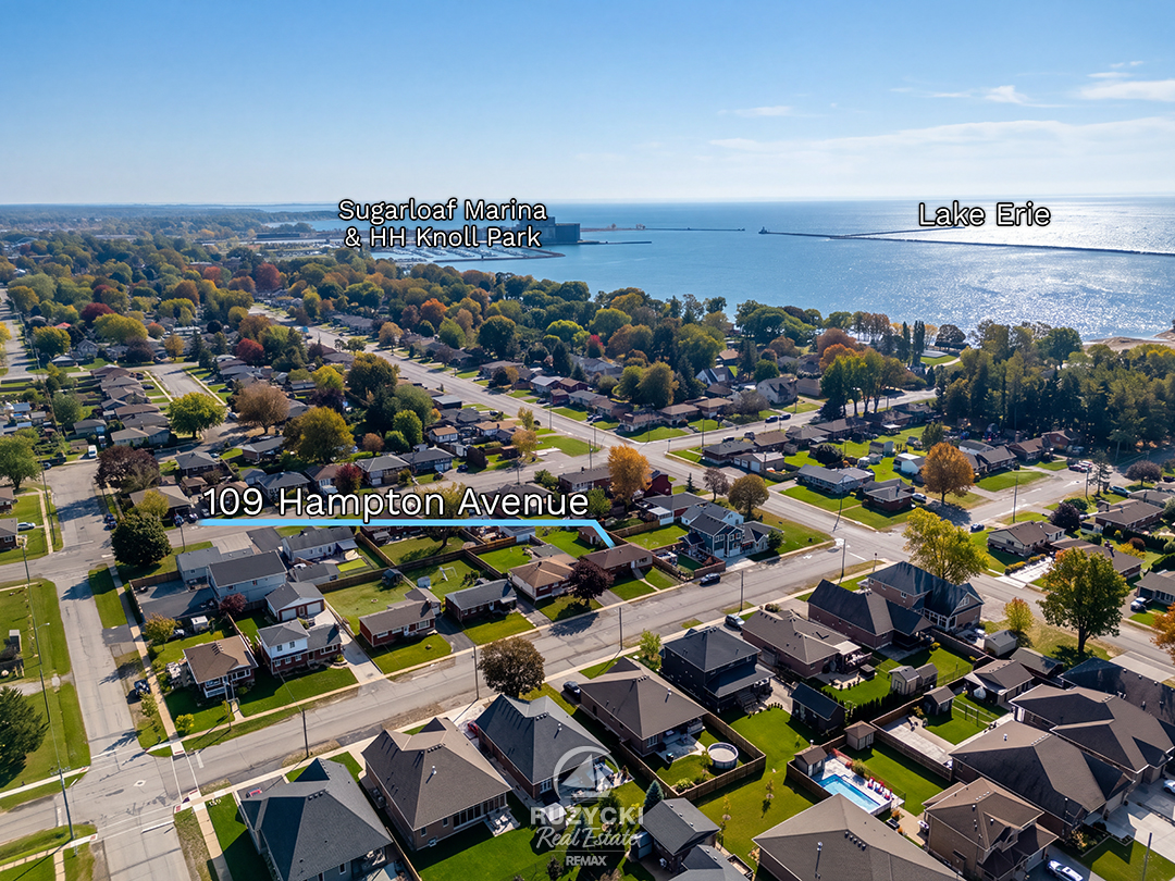 109-hampton-avenue-port-colborne_47 aerial view of surrounding neighbourhood